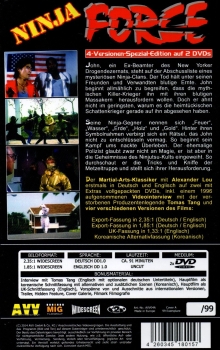 Ninja Force - Ein höllisches Inferno des Unheils und der Zerstörung! - Große Hartbox von AVV - 4-Versionen-Spezial-Edition auf 2 DVDs - Limited Edition - Cover A